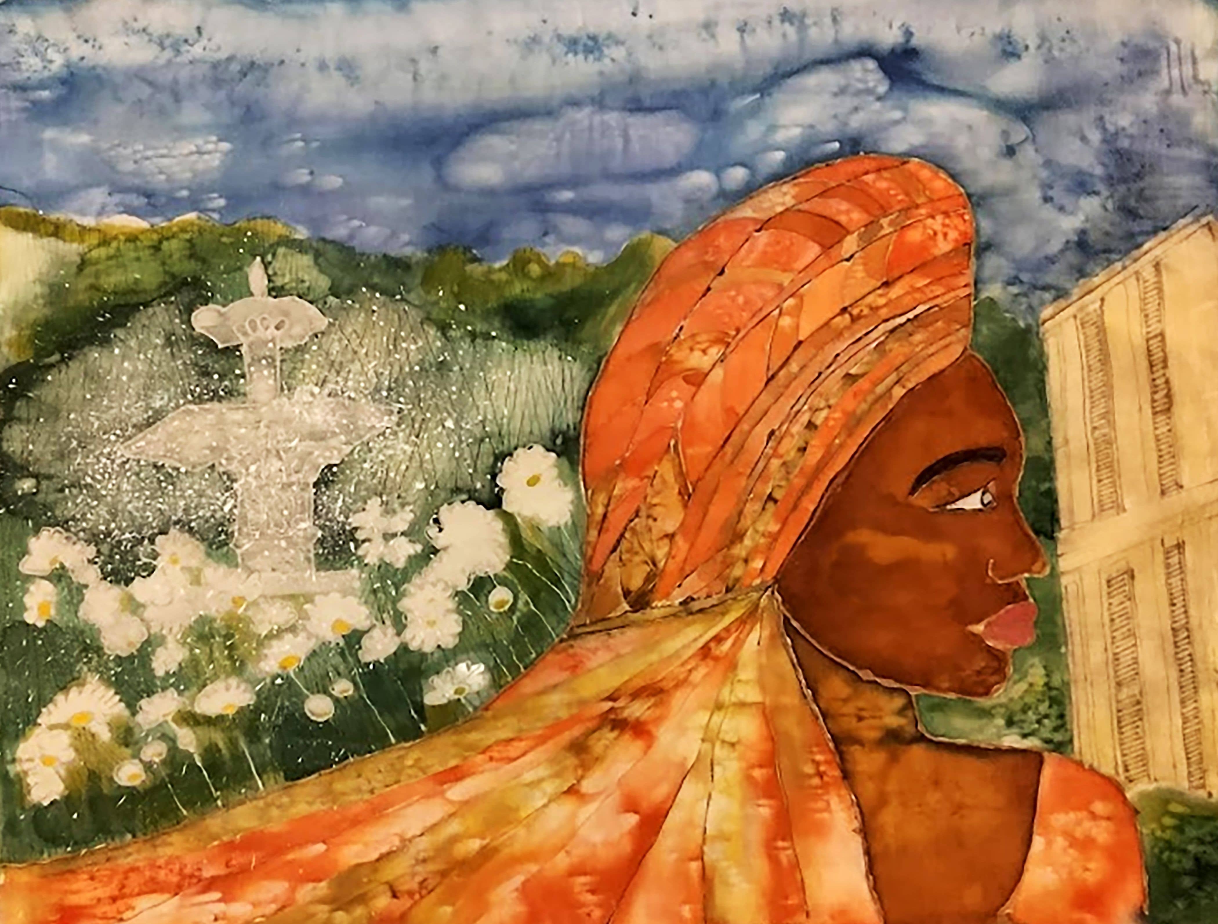 Silk painting